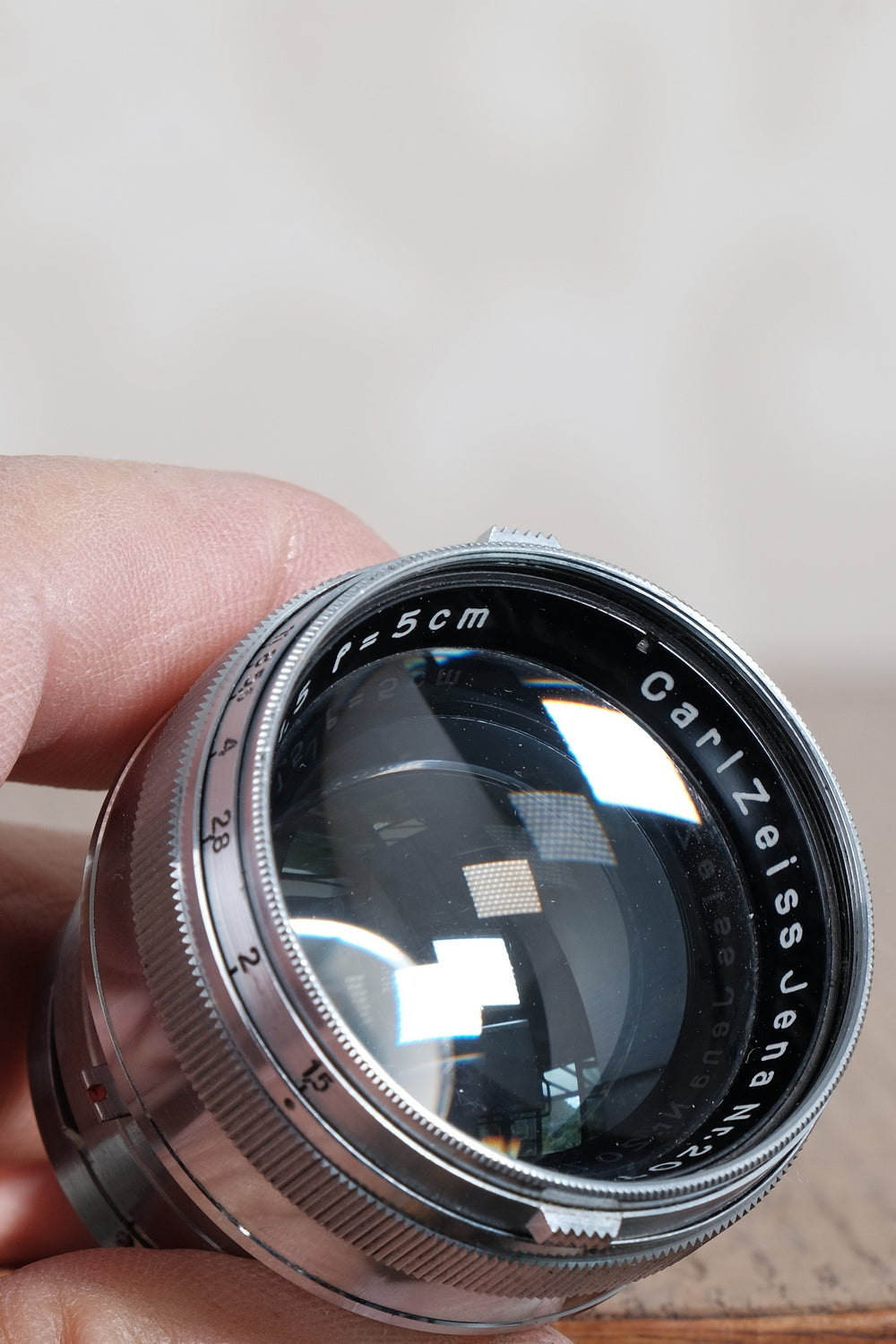 Near mint! 1937 Carl-Zeiss Jena 1.5/5cm (50mm) Sonnar Lens for Contax II & III Rangefinder cameras