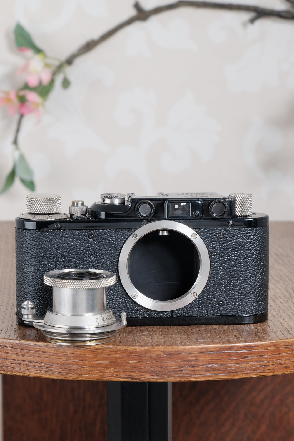 Superb! 1932 BLACK LEITZ LEICA II with Nickel Elmar lens. Freshly Serviced CLA'd! - Leitz- Petrakla Classic Cameras