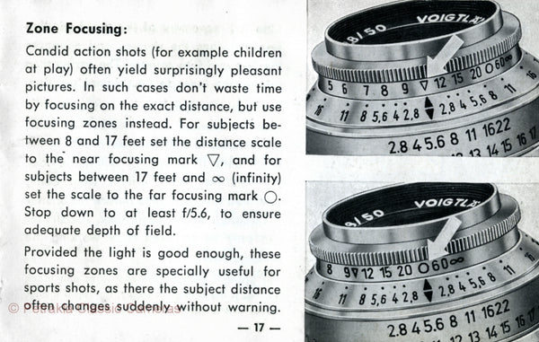Voigtlander Vito B 35mm Instruction book (original). Free Shipping!