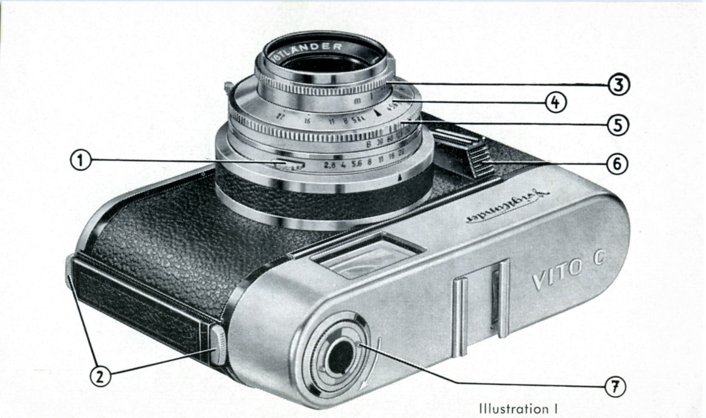 Voigtlander Vito C, Instructions for use. (original).