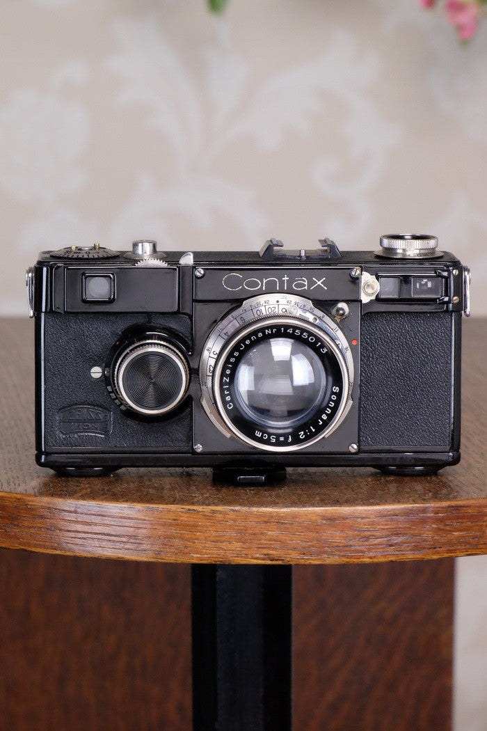 SUPERB! 1935 Zeiss Ikon Contax I, 35mm rangefinder, CLA'd, FRESHLY