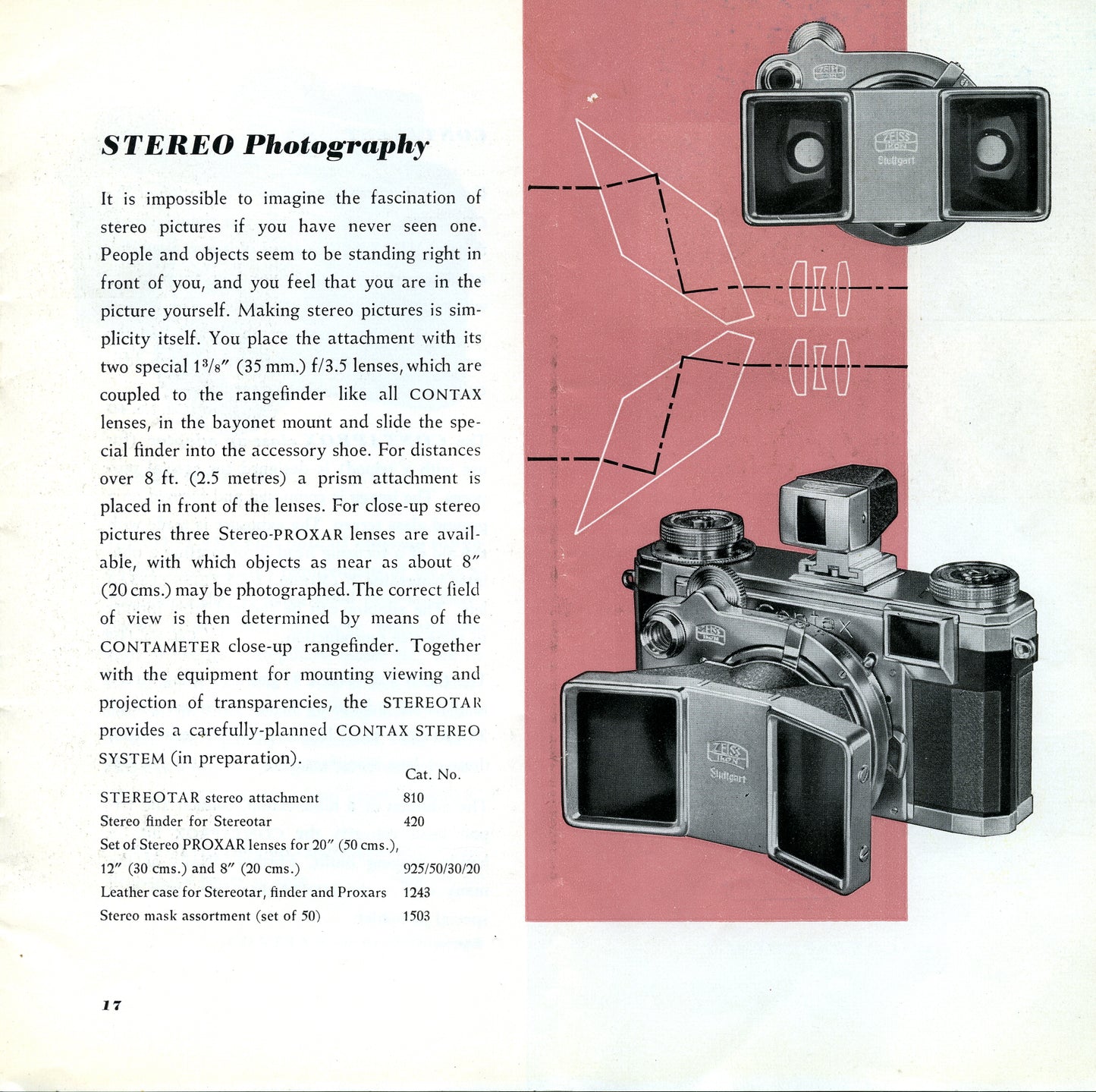 Contax Brochure (Original). Free shipping. - Zeiss-Ikon- Petrakla Classic Cameras