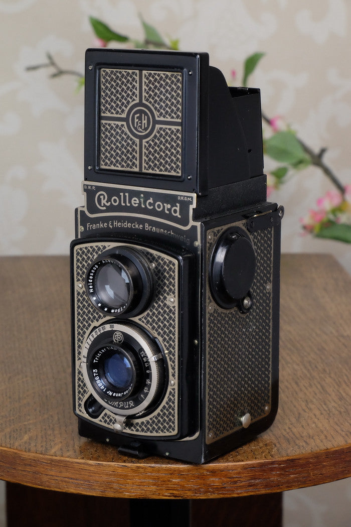 1934 Art-Deco Nickel-plated rolleicord CLA's, Freshly Serviced