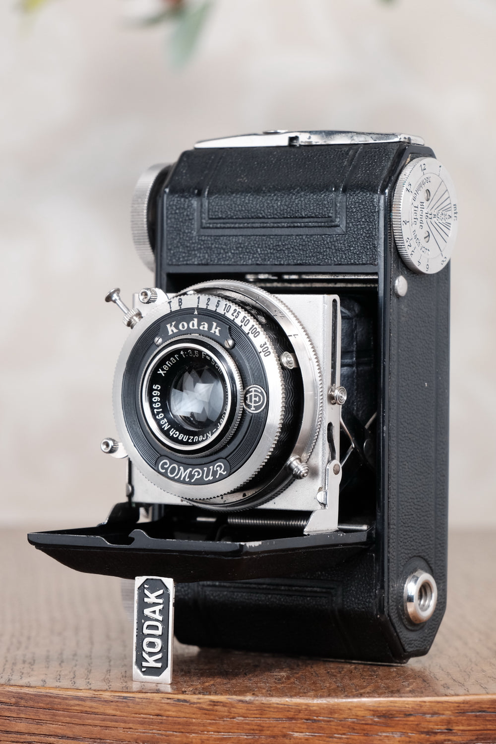 Superb! THE ORIGINAL FIRST VERSION, 1934 Black Kodak Retina, model 117. CLA'd, Freshly Serviced!