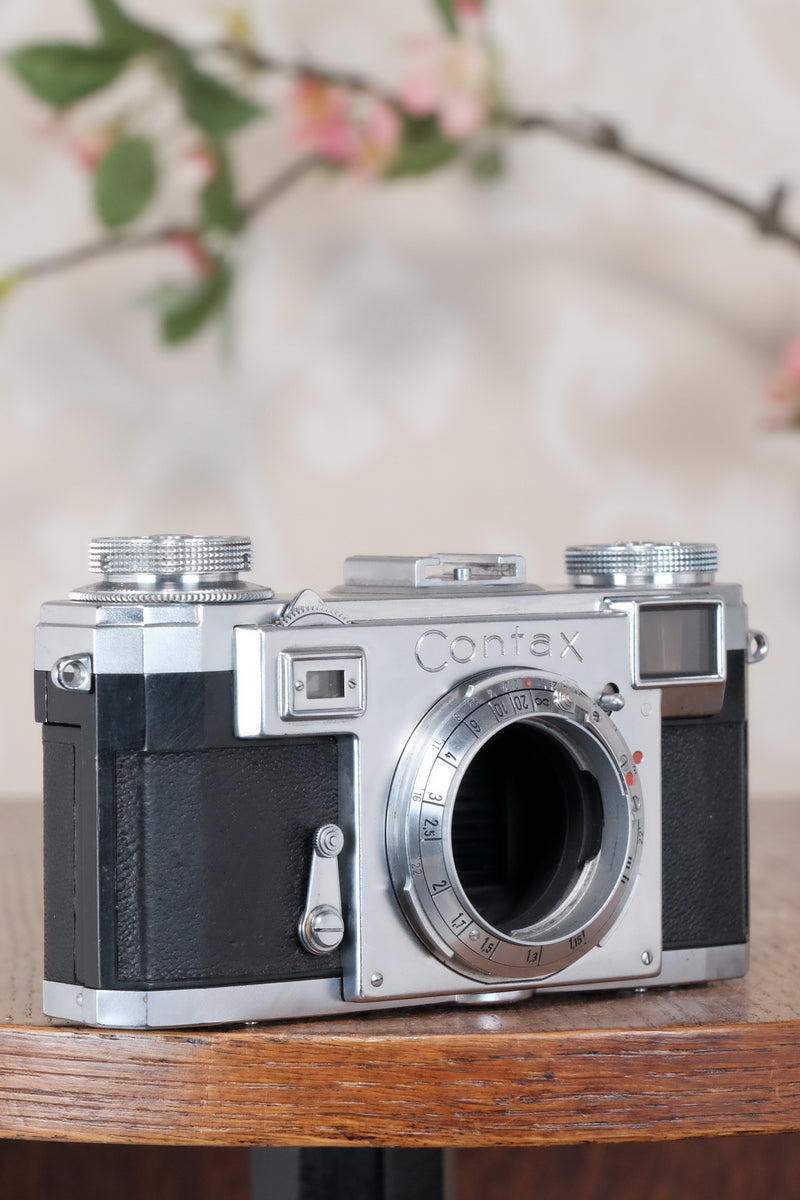 1953 Zeiss Ikon Contax IIa. CLA'd, Freshly Serviced!