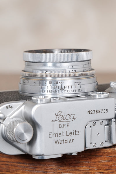 RARE! 1940 Military Leitz 50mm Summitar lens, with “HEER” engraving. - Leitz- Petrakla Classic Cameras