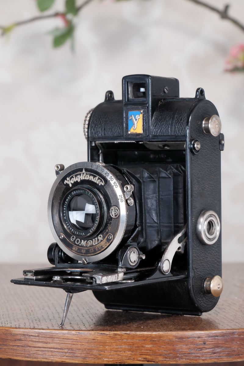 1935 Voigtlander Virtus 6x4.5 Folder, CLAd, Freshly Serviced!