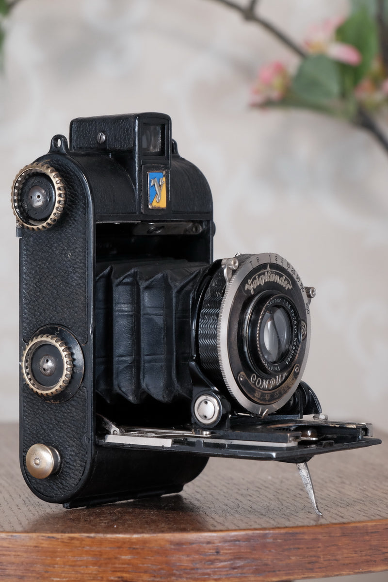 1935 Voigtlander Virtus 6x4.5 Folder, CLAd, Freshly Serviced!