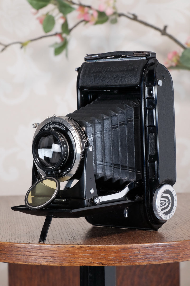 Superb! 1936 Voigtlander 6x9 Bessa Rangefinder, Freshly Serviced, CLA'd.