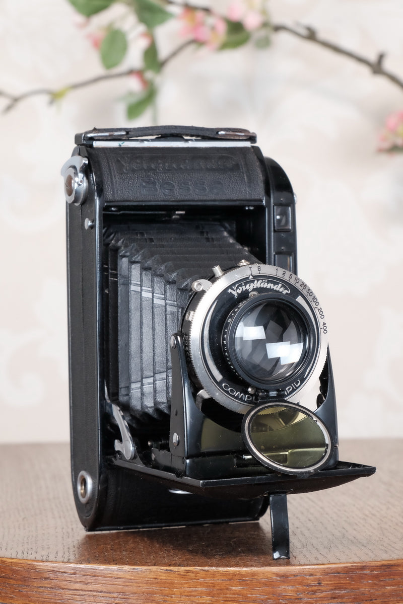 Superb! 1936 Voigtlander 6x9 Bessa Rangefinder, Freshly Serviced, CLA'd.
