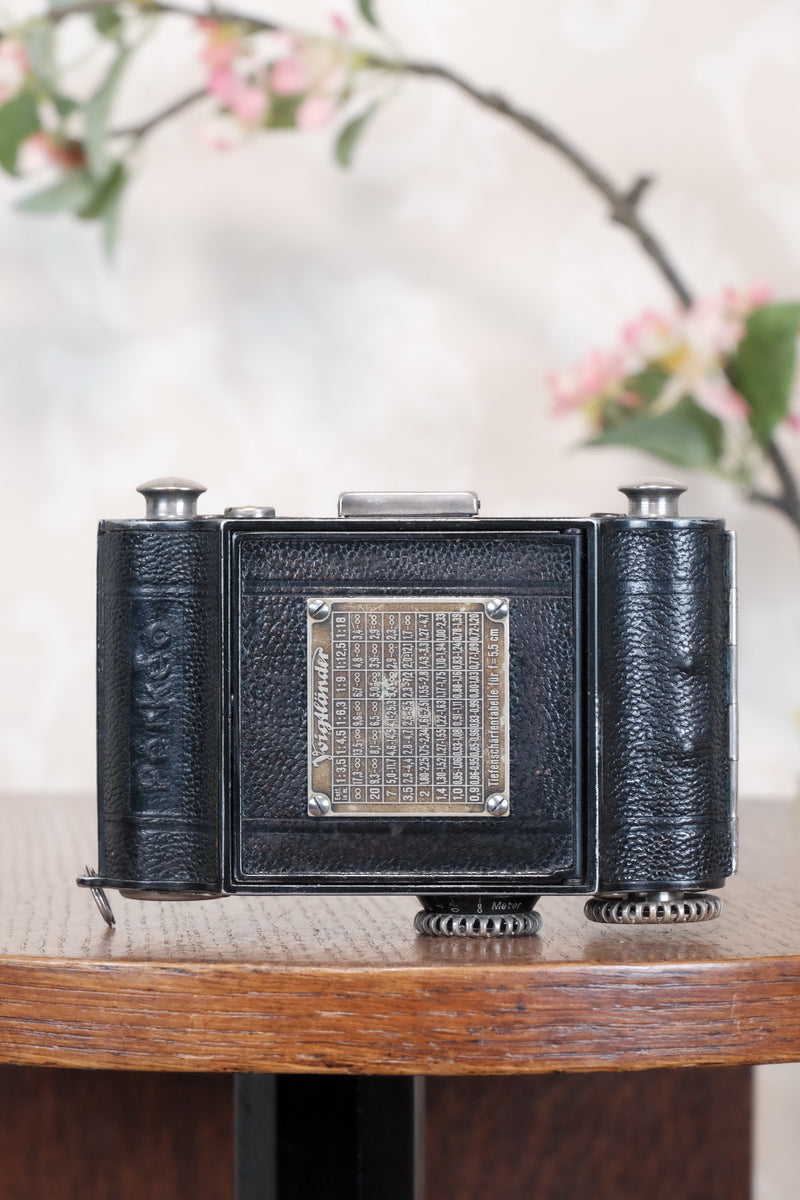 Rare! 1934 Voigtlander 3x4 Perkeo, 127 film, CLA'd, Freshly Serviced!