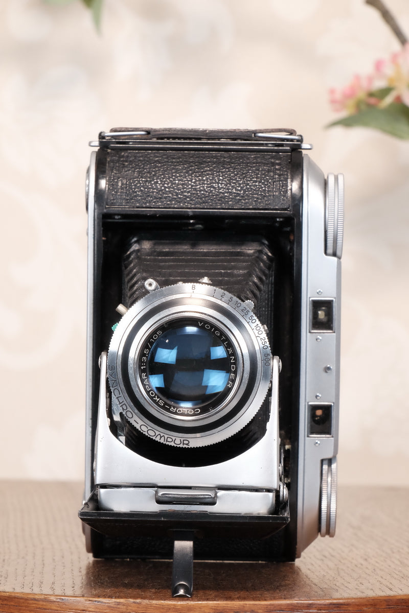Excellent 1952 Voigtlander 6x9 Bessa II with Color-Skopar lens, Freshly serviced, CLA'd