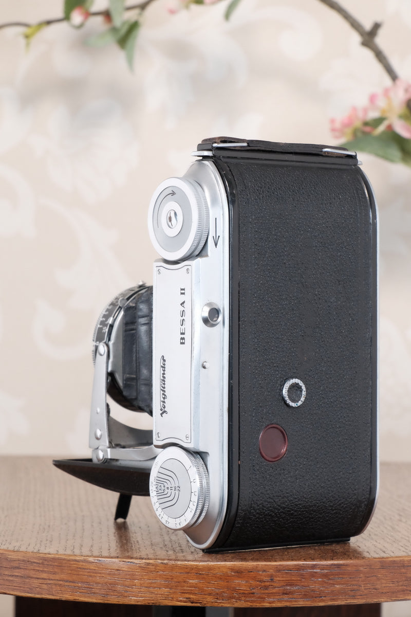 Excellent 1952 Voigtlander 6x9 Bessa II with Color-Skopar lens, Freshly serviced, CLA'd