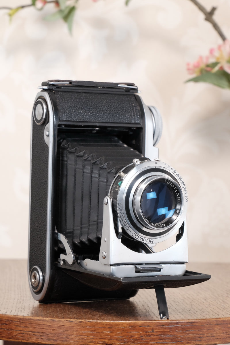 Excellent 1952 Voigtlander 6x9 Bessa II with Color-Skopar lens, Freshly serviced, CLA'd