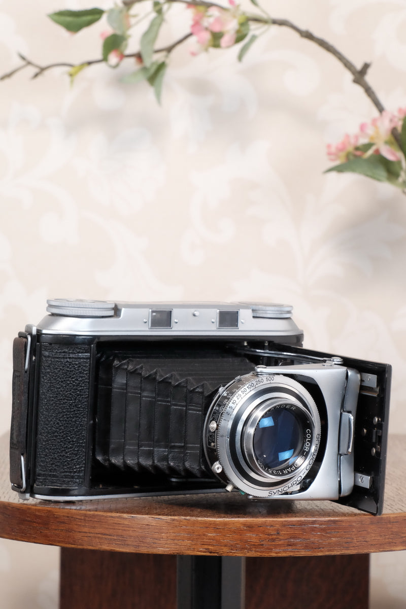Excellent 1952 Voigtlander 6x9 Bessa II with Color-Skopar lens, Freshly serviced, CLA'd