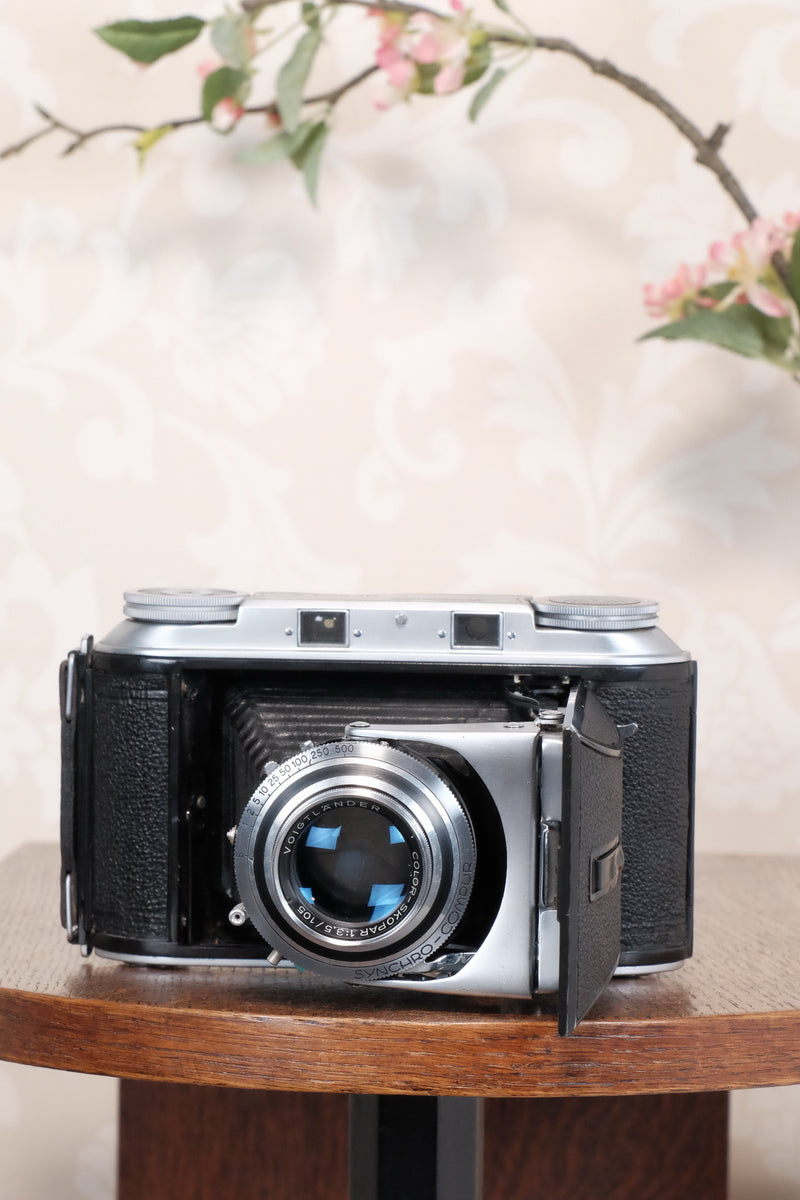 Excellent 1952 Voigtlander 6x9 Bessa II with Color-Skopar lens, Freshly serviced, CLA'd