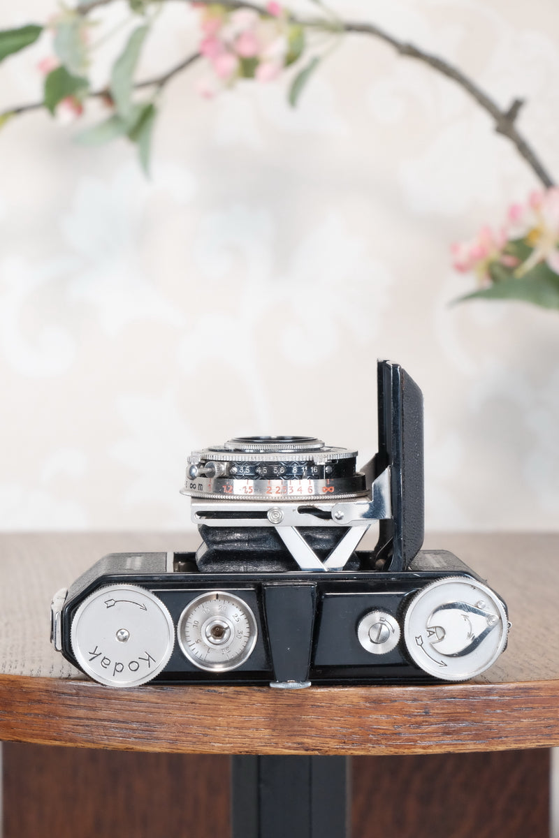 THE ORIGINAL FIRST VERSION, 1934 Black Kodak Retina, model 117, CLA'd, Freshly Serviced!