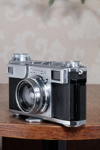 Near Mint! 1937 Zeiss Ikon Contax II Body and 50mm Zeiss Sonnar lens, CLA'd, Freshly Serviced!