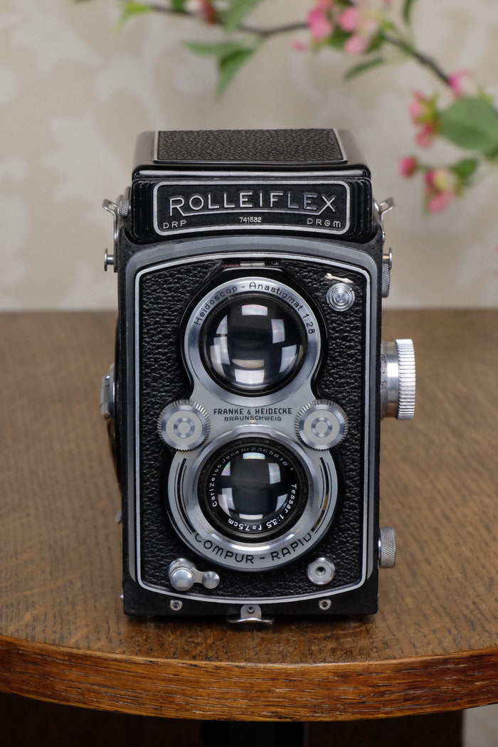 整備済 実用品1938 ROLLEIFLEX automat フィルムカメラ 1938 Rolleiflex Automat, Freshly Serviced, CLA'd, Freshly Serviced