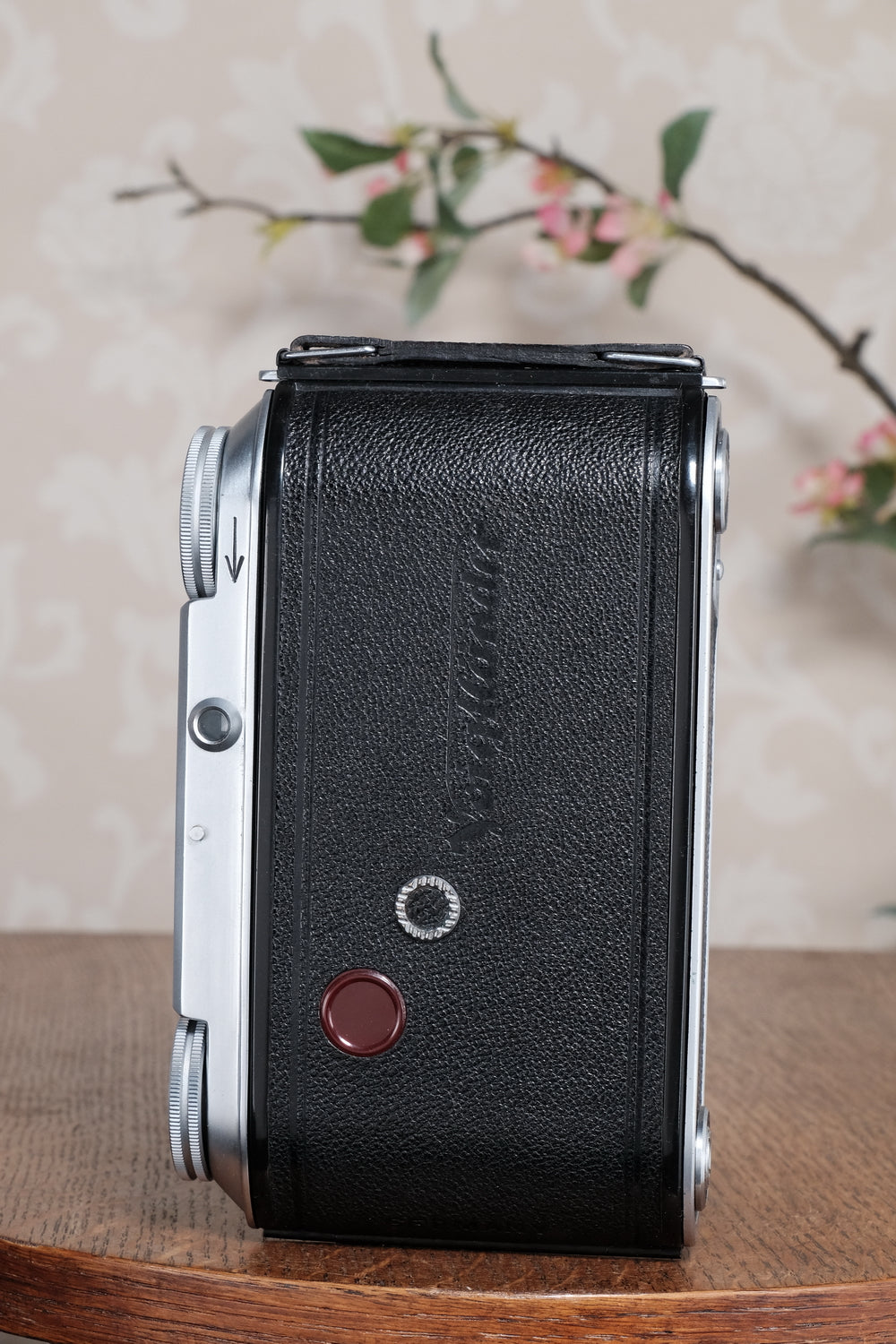 Superb! 1952 Voigtlander 6x9 Bessa II with Color-Skopar lens and original leather case. Freshly serviced, CLA'd