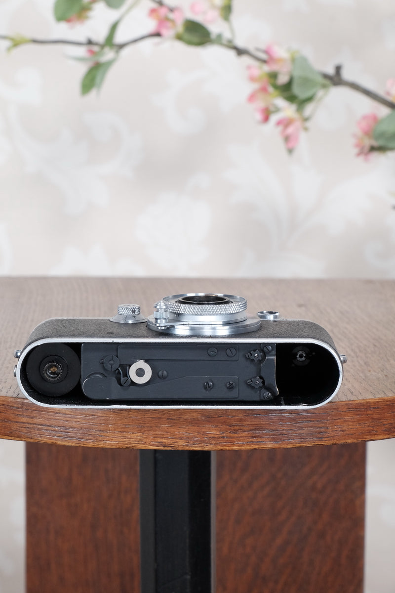 1935 Leitz Leica III with Elmar lens, CLA’d, Freshly Serviced! - Leitz- Petrakla Classic Cameras