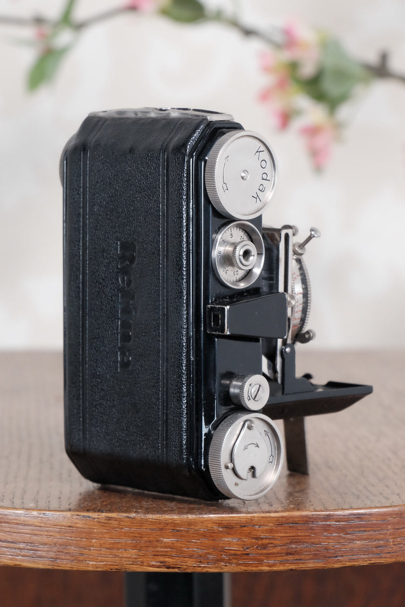 THE ORIGINAL FIRST VERSION, 1934 Black Kodak Retina, model 117, CLA'd, Freshly Serviced! - Kodak- Petrakla Classic Cameras