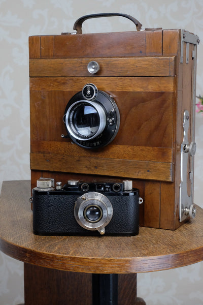 Excellent! 1900 Large Format 5x7 camera with 180mm HELIAR lens! CLA'd, Freshly Serviced - Voigtlander- Petrakla Classic Cameras