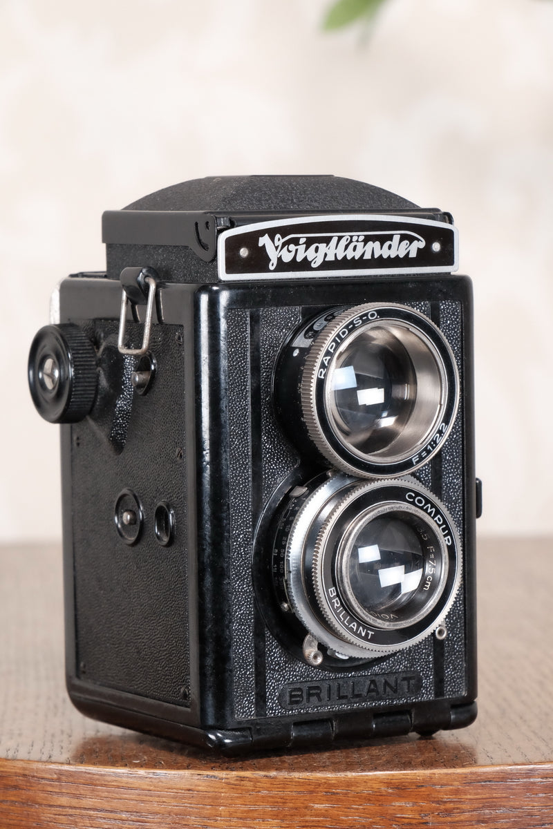 1938 Voigtlander Brillant 6x6 TLR, CLA'd, Freshly Serviced! - Voigtlander- Petrakla Classic Cameras