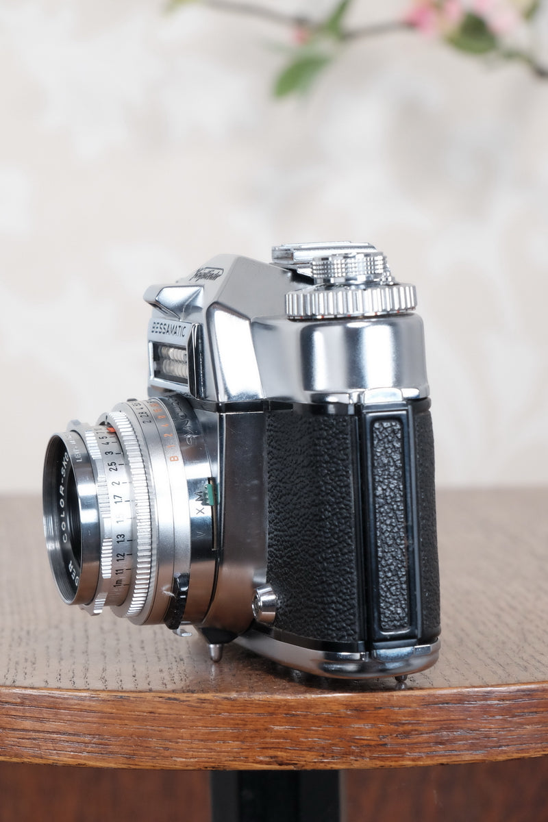 1959-1962 Voigtlander Bessamatic 35mm SLR Camera, with 3 lenses. - Voigtlander- Petrakla Classic Cameras