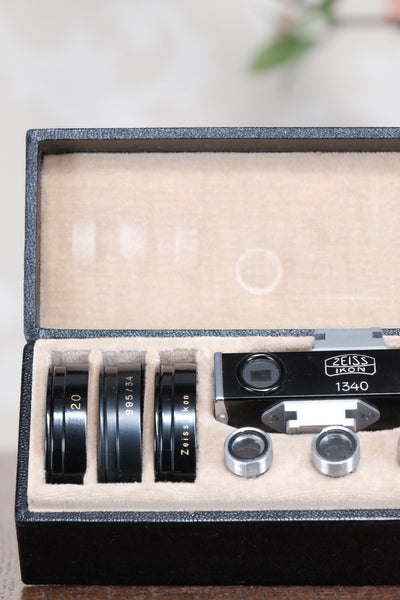 ZEISS IKON CONTAMETER 1340 Close-Up set for the Prewar & Wartime Contax III camera. - Zeiss-Ikon- Petrakla Classic Cameras
