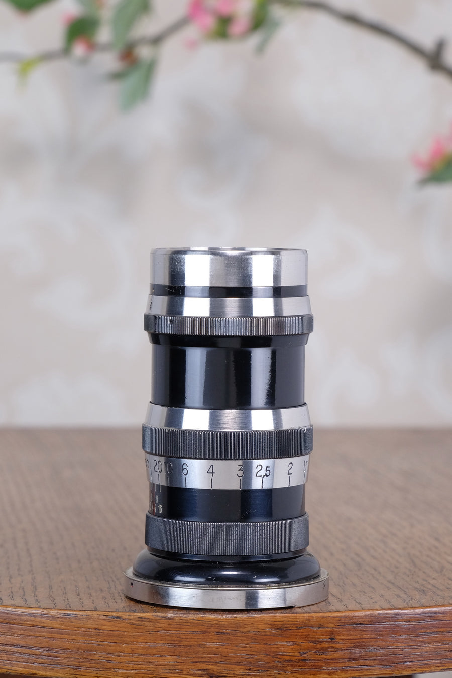 1936 CARL ZEISS Black Lacquer & Nickel 135mm Sonnar lens for Contax I