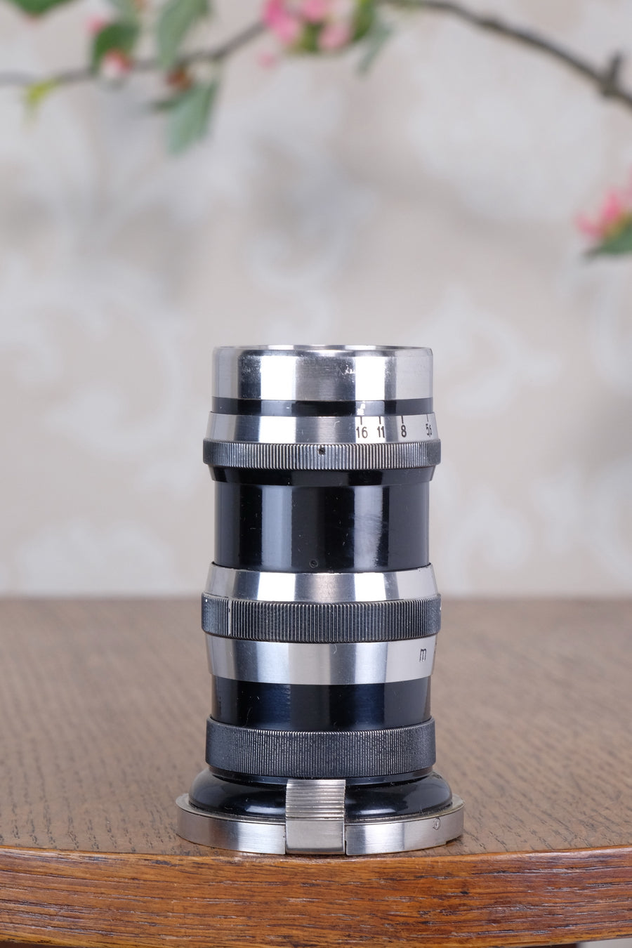 1936 CARL ZEISS Black Lacquer & Nickel 135mm Sonnar lens for Contax I