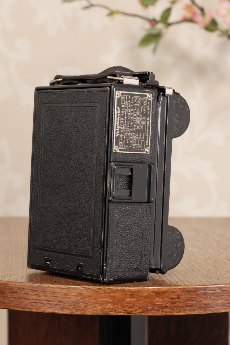 1932 Voigtlander Vag 6x9 Plate Camera and Rollex Patent Roll Film Back. Freshly serviced, CLA’d - Voigtlander- Petrakla Classic Cameras