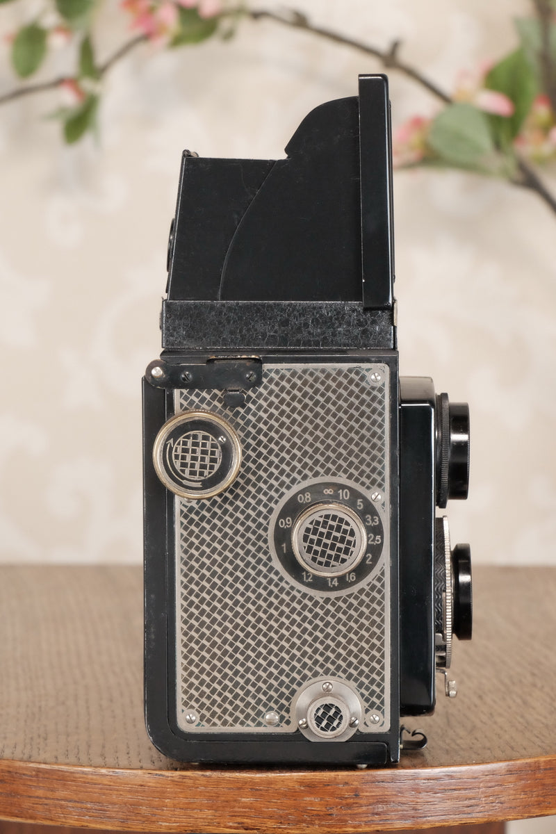 Superb! 1935 Art-Deco Nickel-plated Rolleicord CLA’d, Freshley Serviced! - Frank & Heidecke- Petrakla Classic Cameras