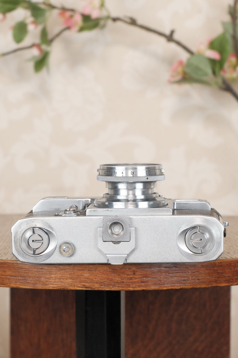 1937 Zeiss Ikon Contax, 35mm coupled rangefinder, with Sonnar lens, CLA'd, Freshly Serviced! - Zeiss-Ikon- Petrakla Classic Cameras