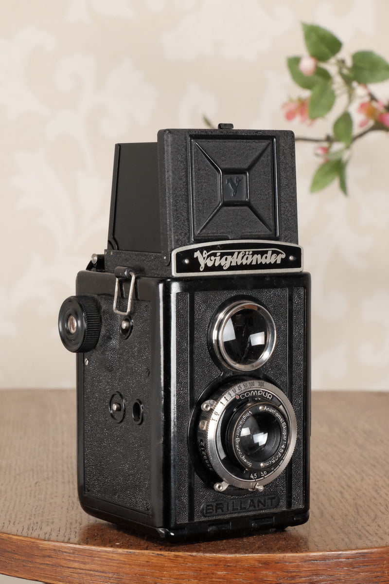 1939 Voigtlander Brillant 6x6 TLR, CLA'd, Freshly Serviced! - Voigtlander- Petrakla Classic Cameras