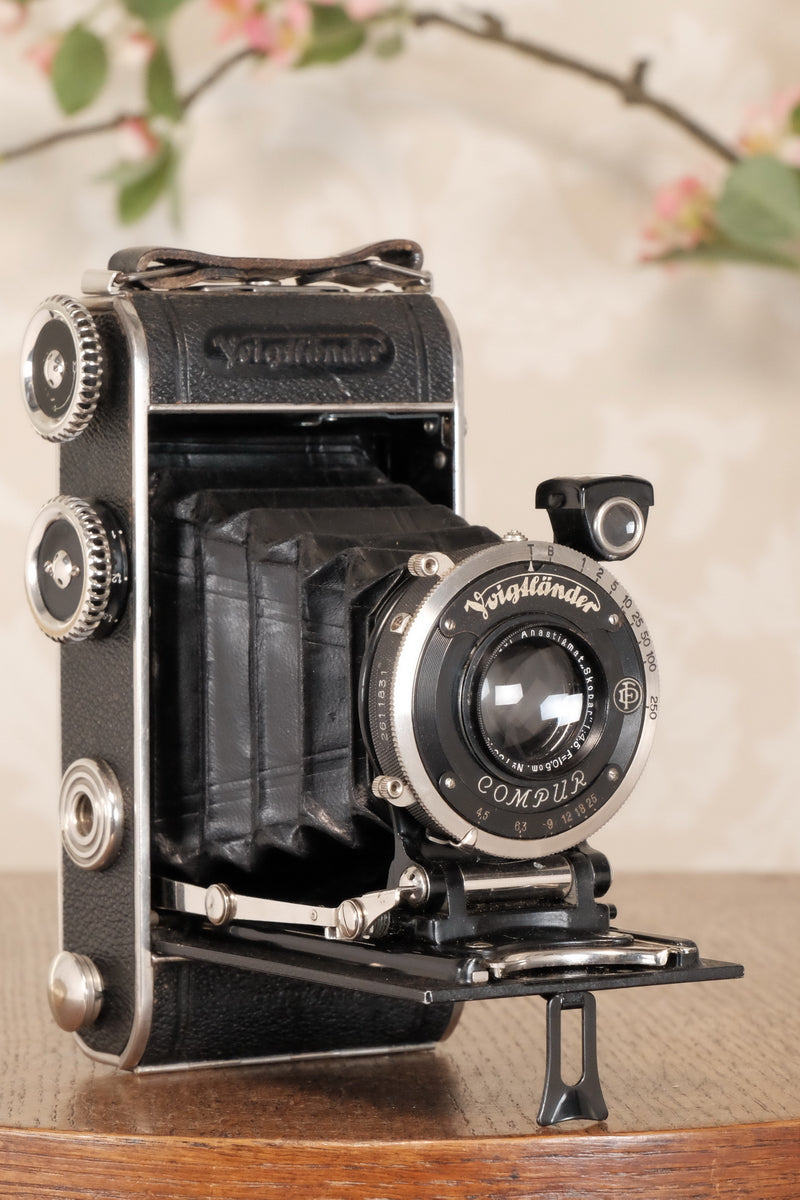 1934 Voigtlander Inos II 6x9 Folder, CLA’d, Freshly Serviced! - Voigtlander- Petrakla Classic Cameras