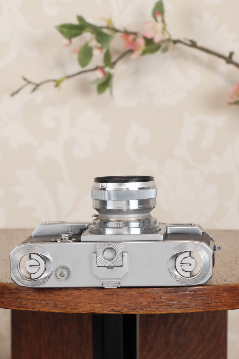 1940 Zeiss Ikon Contax with a 1.5/50mm T coated Sonnar. CLA'd, Freshly Serviced! - Zeiss-Ikon- Petrakla Classic Cameras