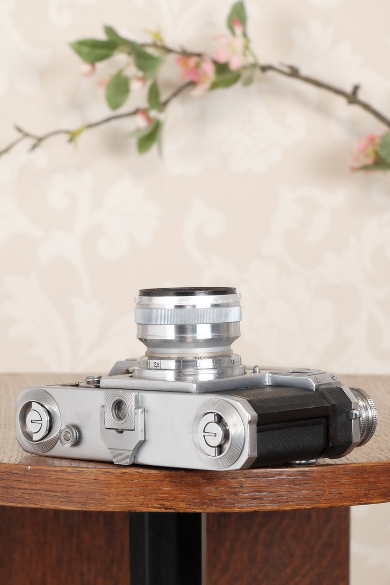 1940 Zeiss Ikon Contax with a 1.5/50mm T coated Sonnar. CLA'd, Freshly Serviced! - Zeiss-Ikon- Petrakla Classic Cameras