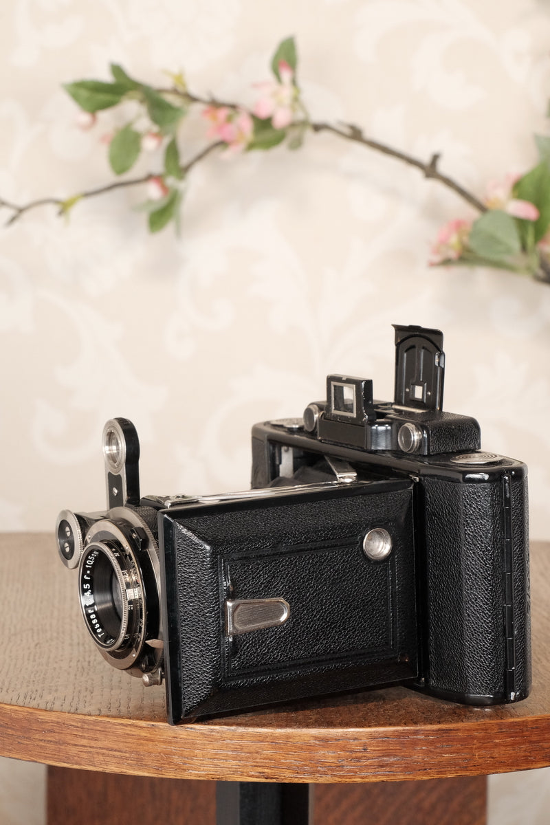 SUPERB! 1934 Zeiss Ikon Super Ikonta C, 6x9, Tessar lens, CLA'd, Freshly Serviced! - Zeiss-Ikon- Petrakla Classic Cameras