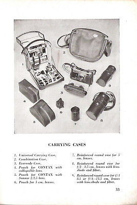 9 SUPERB Zeiss Ikon Contax I II III IIa IIIa manuals and much more, PDFs DOWNLOAD! - Zeiss-Ikon- Petrakla Classic Cameras