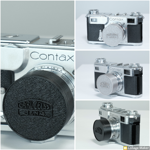 A Custom Front Lens Cap for the 50mm Sonnar Contax lens (pre/wartime) that works! One grey or black.