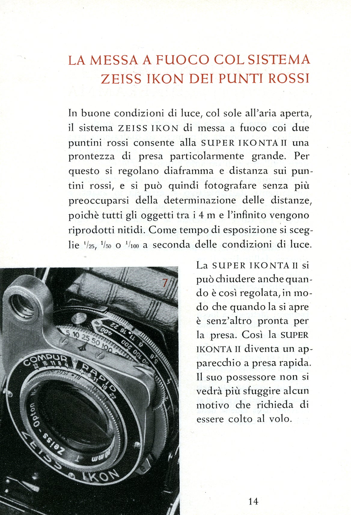 Super Ikonta II Istruzioni per L'uso (Stuttgart). PDF DOWNLOAD! - Zeiss-Ikon- Petrakla Classic Cameras