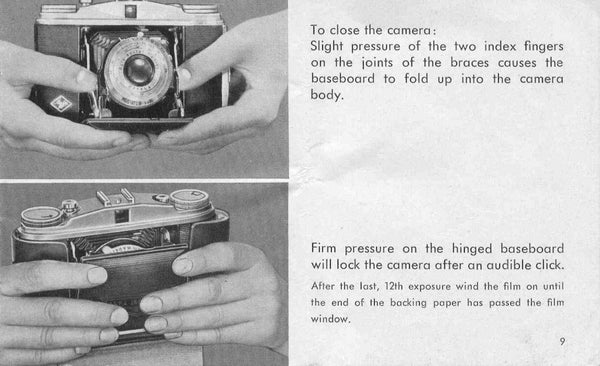 Agfa Isolette II, Directions for use. - Agfa- Petrakla Classic Cameras