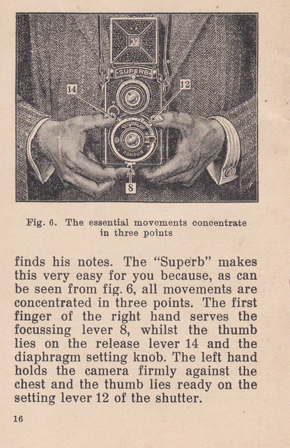 Voigtlander Superb Instruction book (original).