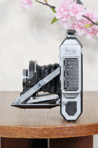 Rare! 1938 WELTA WELTUR, Medium format, Coupled Rangefinder Camera. CLA'd, Freshly serviced!
