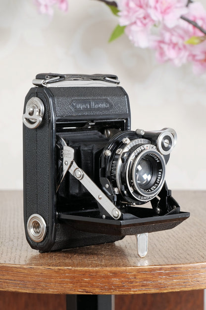 Original first year, 1934 ZEISS-IKON SUPER IKONTA A, 6x4.5, Tessar lens. CLA’d, Freshly Serviced!