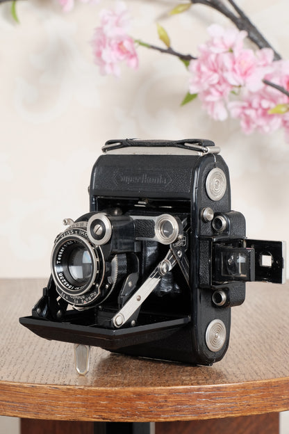 Original first year, 1934 ZEISS-IKON SUPER IKONTA A, 6x4.5, Tessar lens. CLA’d, Freshly Serviced!