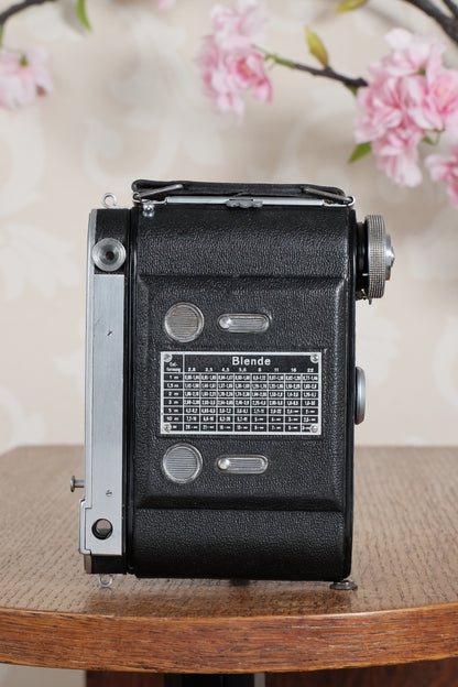 Rare! 1937 Balda Baldaxette, 6x4.5 Coupled Rangefinder camera. Freshly Serviced!, CLA'd