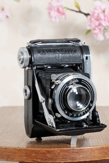 Rare! 1937 Balda Baldaxette, 6x4.5 Coupled Rangefinder camera. Freshly Serviced!, CLA'd